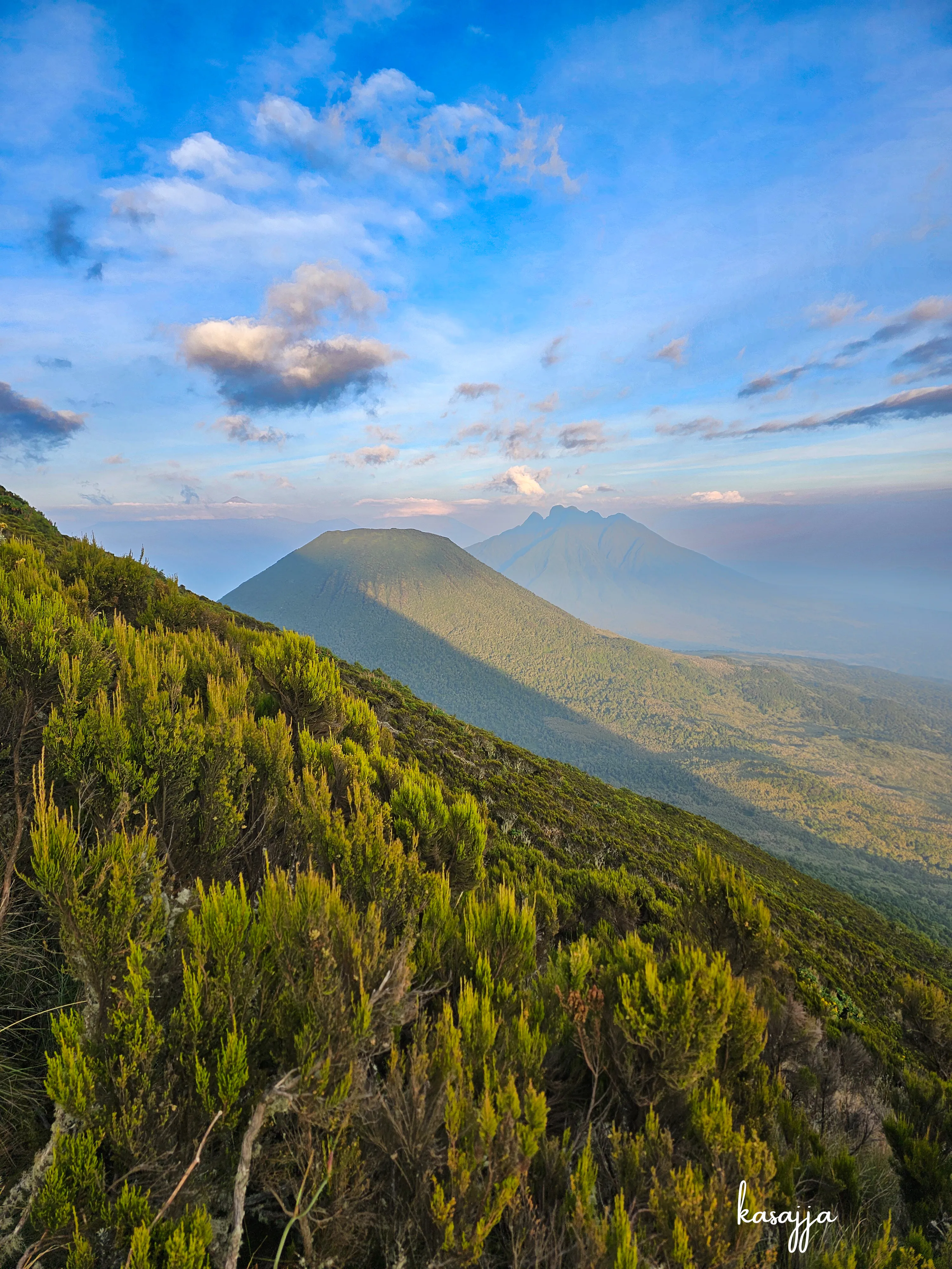 Virunga Mountains in Uganda